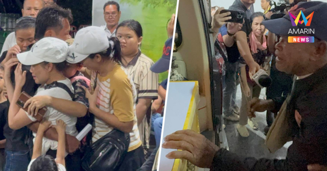 สุดสะเทือนใจ! พ่อจุดธูป-เคาะโลง เรียกดวงวิญญาณลูกสาวกลับบ้าน