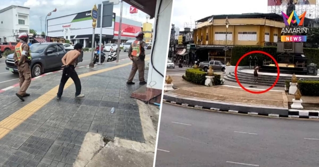 หนุ่มปีนแก้ผ้า-เต้นบนอนุสาวรีย์กรมหลวงประจักษ์ฯ อ้างแก้บน 