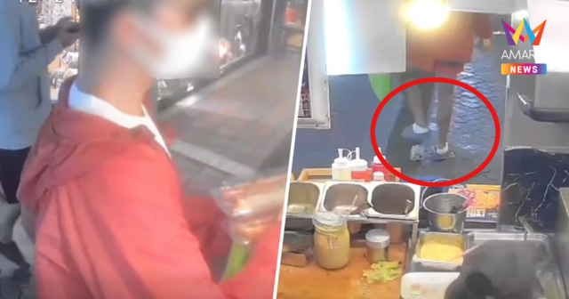 ลูกค้าต่างชาติหัวร้อนรอคิวไม่ได้ ฉุนเหยียบเบอร์เกอร์ร้านดังเชียงใหม่