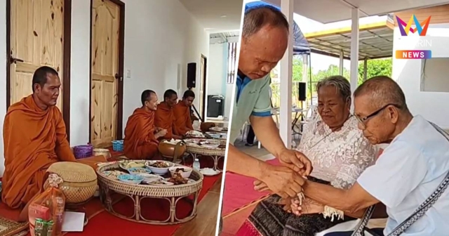 ชาวศรีสะเกษทำบุญบ้านใหม่ ครบ 1 ปีระเบิดตก หวังสันติสุขชายแดนคืนมา