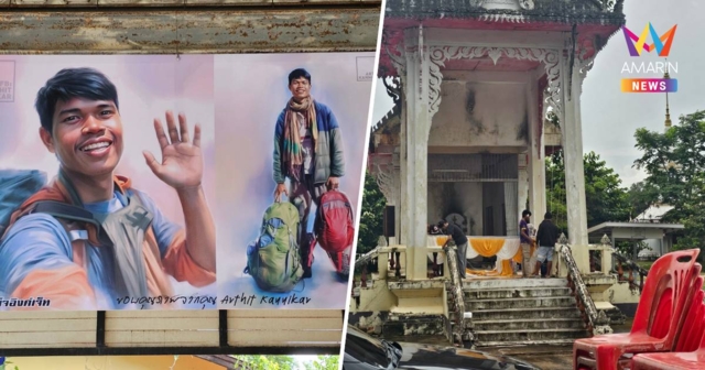 กำนันสมชายนำชาวสมเด็จ เตรียมสถานที่ รับคนร่วมพิธีฌาปนกิจ 