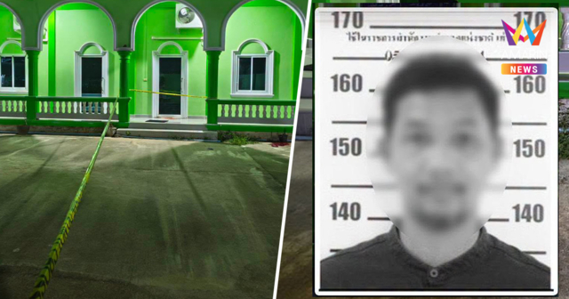 คนร้ายยิงผู้ใหญ่บ้านสายบุรี เสียชีวิตที่มัสยิด ก่อนชิงปืนพกหนีลอยนวล
