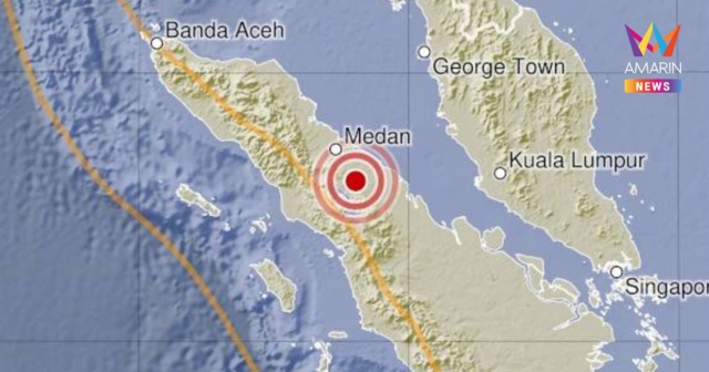 เขย่าซ้ำ! แผ่นดินไหว Northern Sumatra ประเทศอินโดนีเซีย ขนาด 6.4