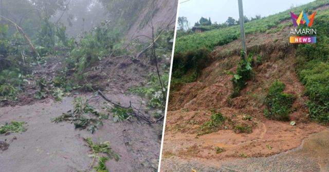 ฝนตกหนักเพชรบูรณ์! ดินสไลด์ปิดเส้นทางเหมืองแบ่ง–ทับเบิก รถผ่านไม่ได้
