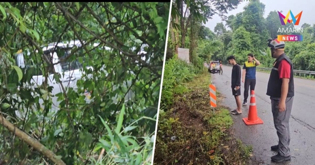 รถกู้ภัยเชียงใหม่ตกเหวที่ลำปาง เจ็บ 2 ราย ขณะมุ่งหน้าช่วยน้ำท่วมน่าน