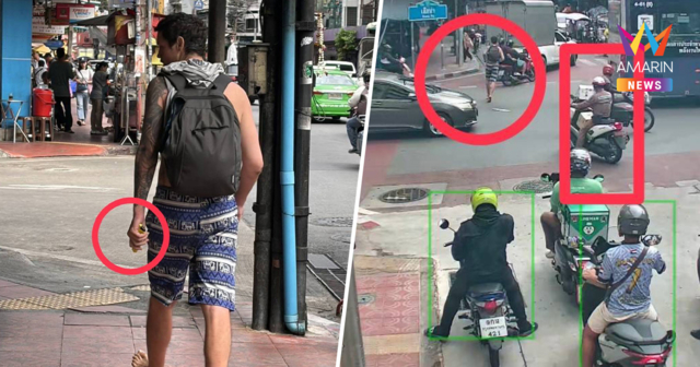 ระทึกเสือป่า! หนุ่มมะกันเมายา-ลักทรัพย์ คัตเตอร์ปาดรองสารวัตร สาหัส