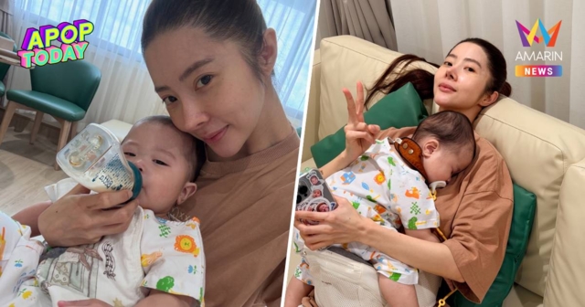 สงสารจับใจ! “เนย วรัฐฐา” เผยภาพ “น้องคีธ” ลูกชายป่วยโควิดครั้งแรก