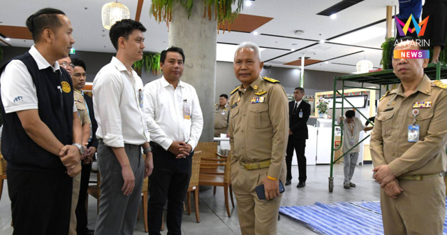 ประธานสภาฯ รุดตรวจโรงอาหาร หลังเพดานฝ้าถล่ม