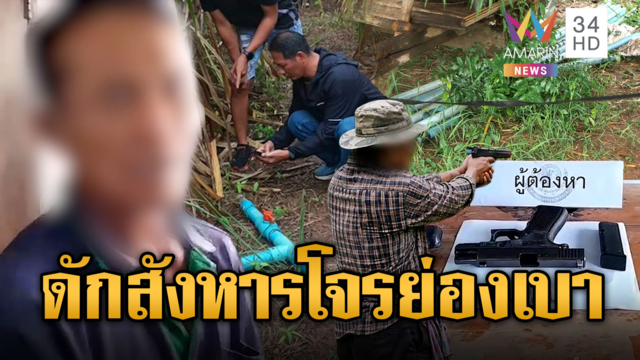 ลุงอาฆาตโจรย่องเบา ดักซุ่มยิงลงหลุม