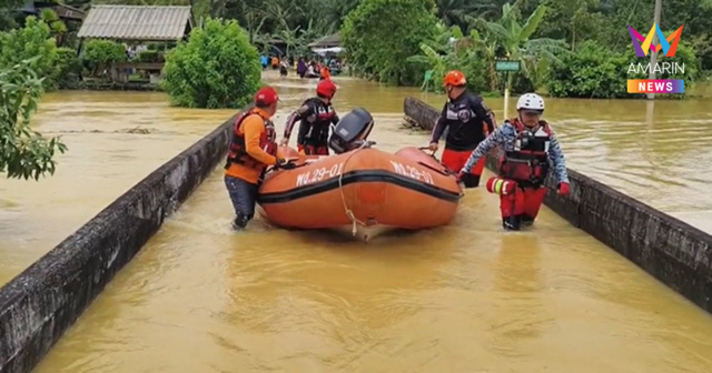 พังงาอ่วม! น้ำท่วมหนักสุดในรอบปี 5กระทบกว่า 1,000 ครัวเรือน