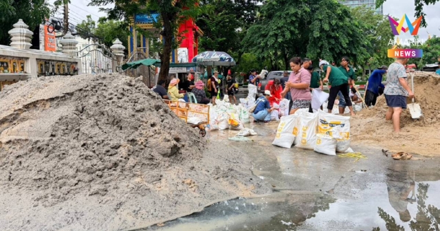 วัดสายไหมเปิดพื้นที่แจกทรายฟรี! 