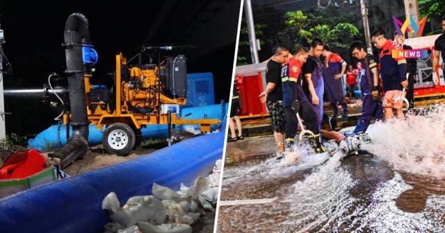 นภินทร-เจเศรษฐ์ สั่งรับมือ 24 ชม. ลงพื้นที่ราชบุรีตรวจจุดเสี่ยงแม่กลอง