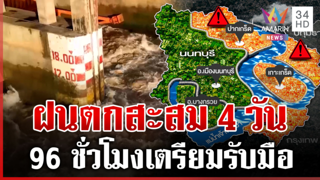 กรมอุตุฯ เตือนรับมือฝนสะสม 5-8 ตุลาคม เฝ้าระวังน้ำท่วมฉับพลัน