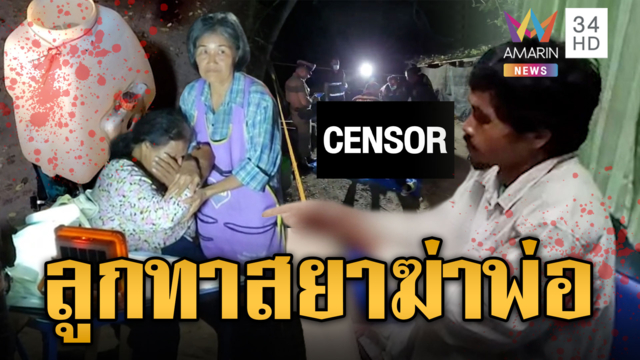 ลูกทาสยาคลั่งทะเลาะแม่ คว้าชะแลงตีแสกหน้าพ่อดับ