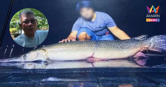 น้ำท่วมบึงสำราญอ่วม!ปลาจระเข้ยักษ์หลุดบ่อ 300 ตัว-ชาวบ้านหวั่นอันตราย
