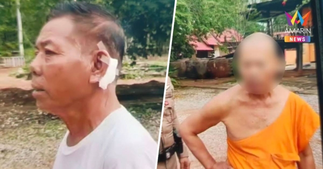 ฉุนไม่ได้ขึ้นบังสุกุล! หลวงพ่อคว้าร่มตีหัวผู้ใหญ่บ้านเย็บ 4 เข็ม