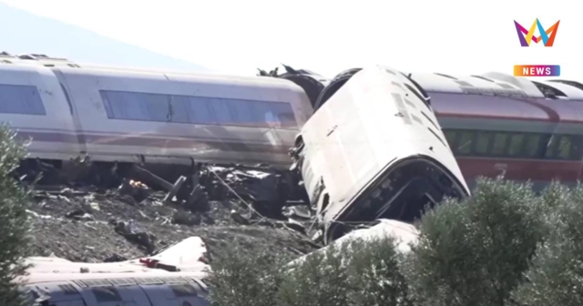 ยอดดับพุ่ง! เหตุรถไฟความเร็วสูงสเปน 2 ขบวนชนกัน ล่าสุดดับแล้ว 64 ราย