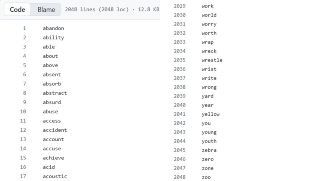 ตัวอย่าง BIP39