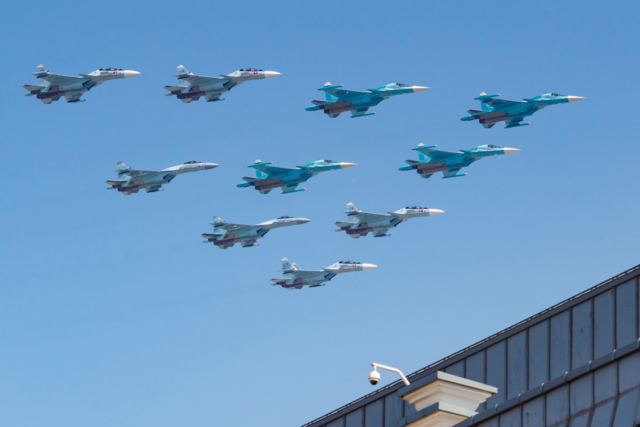 เครื่องบินรบ Su-35S / Su-30SM และเครื่องบินทิ้งระเบิด Su-34 