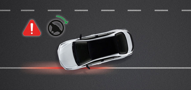 Lane Departure Alert with Steering Assist ระบบเตือนเมื่อออกนอกเลน พร้อมหน่วงกลับอัตโนมัติ