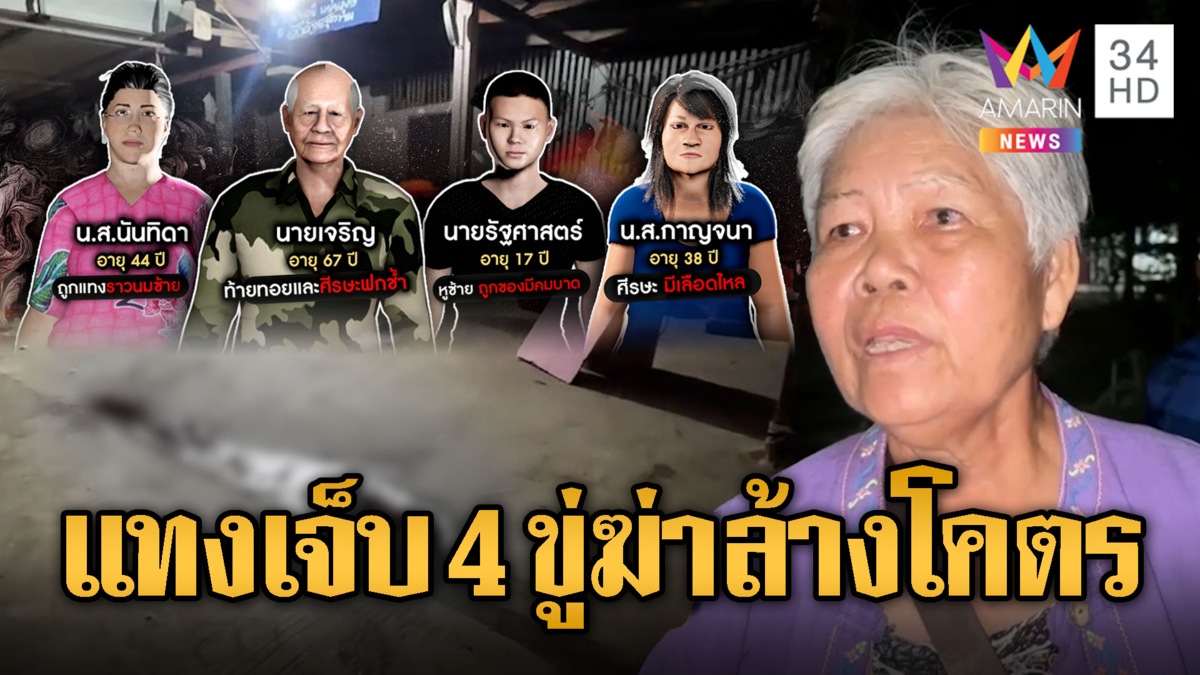 ผัวง้อโหดบุกจ้วงเมีย-ญาติเจ็บ 4 ขู่ฆ่าล้างโคตรเหมือนเคยเห็นในเน็ต