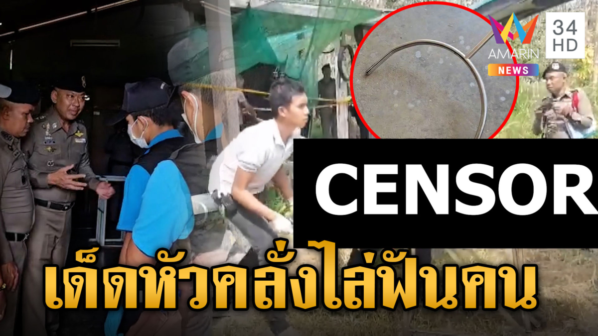 วิสามัญหนุ่มคลั่งไล่ฟันผู้ใหญ่บ้าน-ตำรวจ