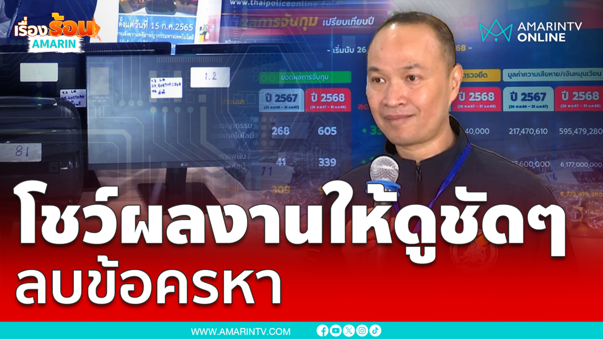 ตร.ไซเบอร์กางผลงานให้ดูชัดๆ ลบข้อครหา ตั้งเป้าทลาย 25 เว็บต่อสัปดาห์