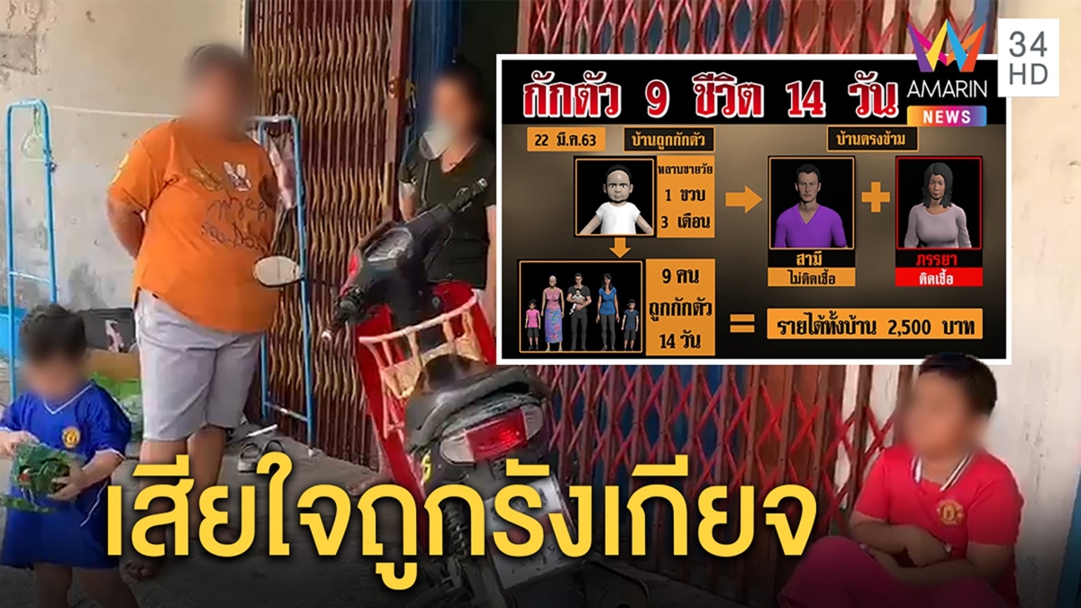 ครอบครัวกรีดยาง9ชีวิตโอดถูกกักตัว 14วัน รันทดเหลือ 300 ซ้ำถูกไล่ ทำท่ารังเกียจ