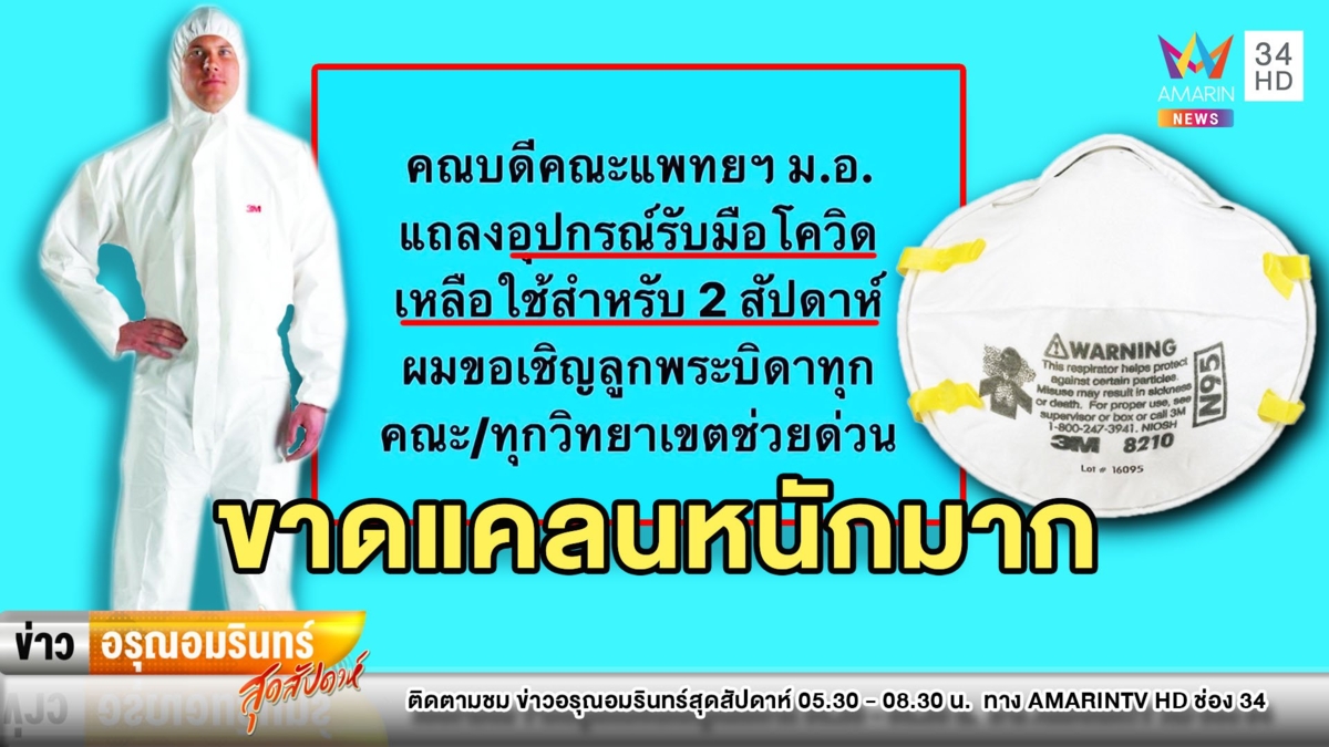 แพทย์ ม.อ. อุปกรณ์รับมือโควิด-19 ใกล้หมด – เชียงใหม่ต้องทำใช้เอง