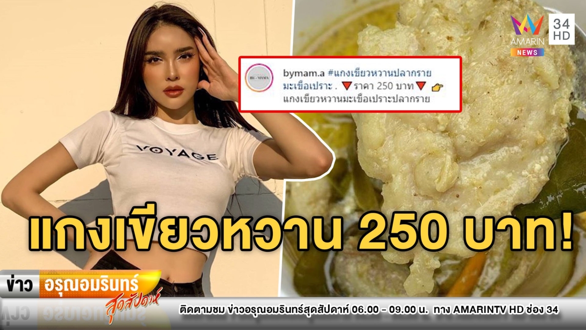 สนั่น! แห่วิจารณ์ “นัท นิสามณี” เน็ตไอดอลขายแกงเขียวหวาน 250 บาท