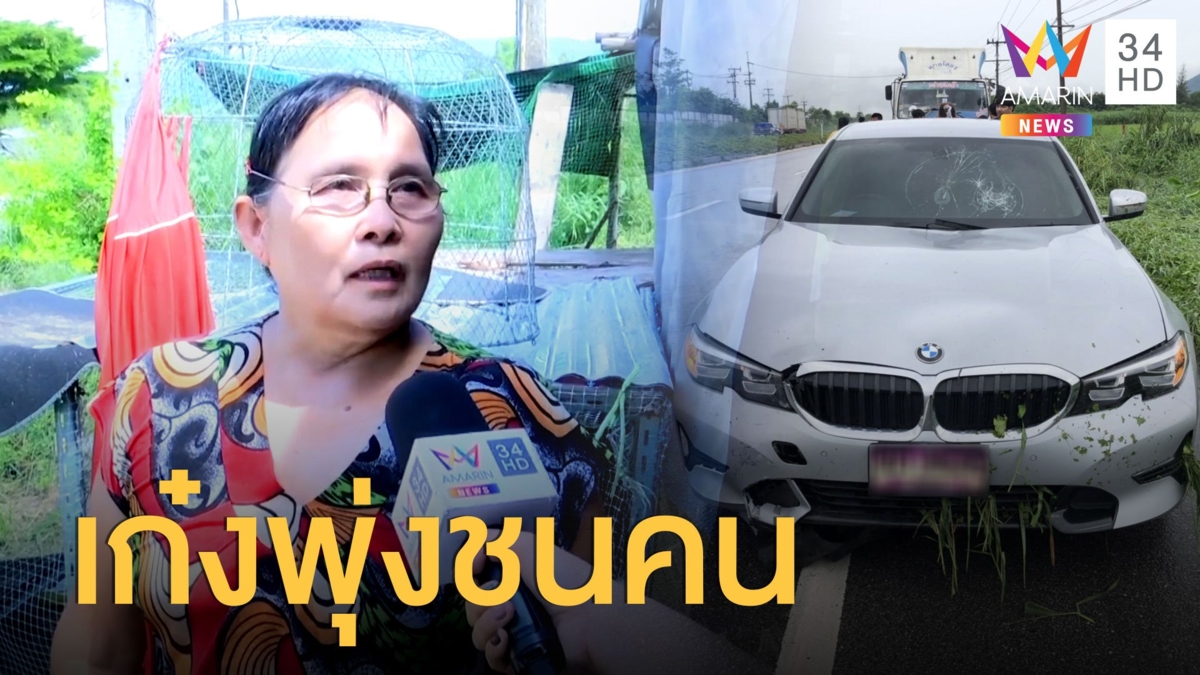 หลานนักการเมืองดัง "สาธิต ปิตุเตชะ"  ขับเก๋งพุ่งชนคนตาย