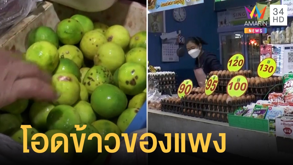 ชาวบ้านโอดน้ำมันขึ้นราคา ทำข้าวของแพงตาม มะนาวลูกละ 10 บาท
