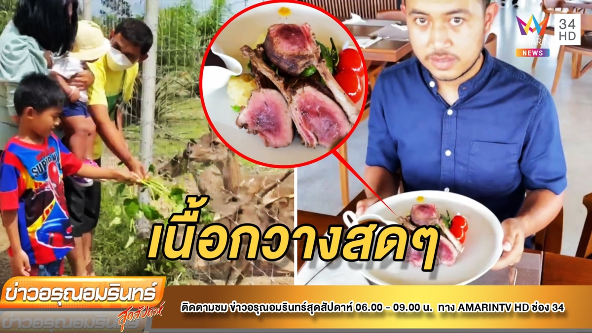 “โชคอำนวยฟาร์มกวาง” บรรยากาศสุดชิล ขายอาหารจากเนื้อกวาง
