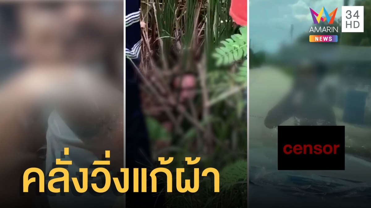 หนุ่มบอกเมียเพื่อนคันหู ก่อนคลั่ง! วิ่งแก้ผ้าซุกโพรงหญ้า