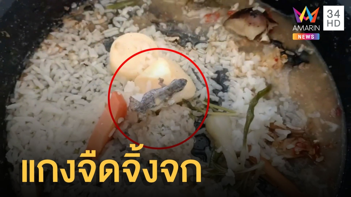 แทบอ้วก! เจอจิ้งจกในถุงต้มจืดหมูสับ