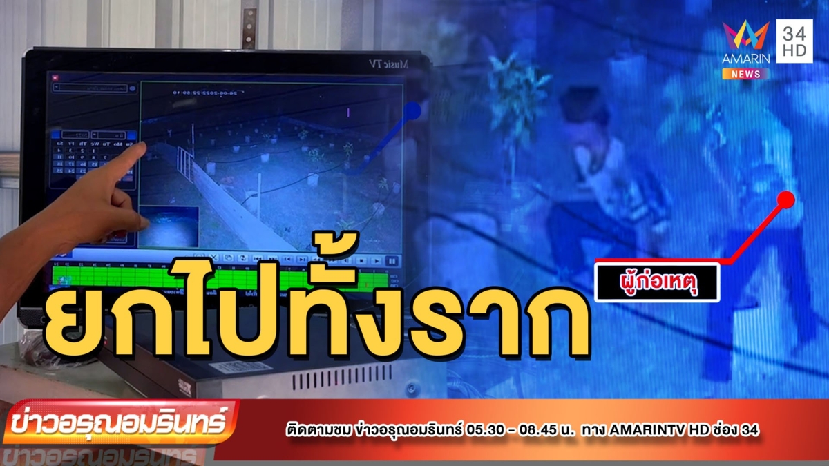 วัยรุ่นย่องขโมยต้นกระท่อม ยกไปทั้งราก