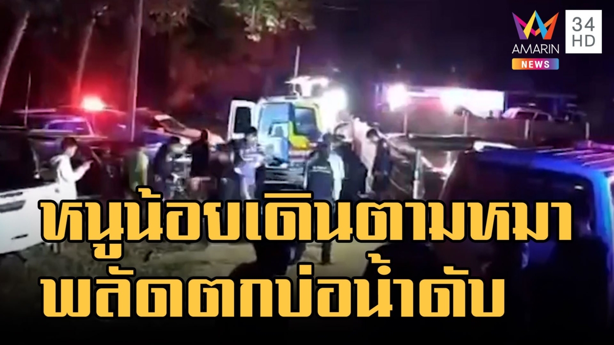 สลด! หนูน้อยเดินตามหมา พลัดตกบ่อน้ำเสียชีวิต