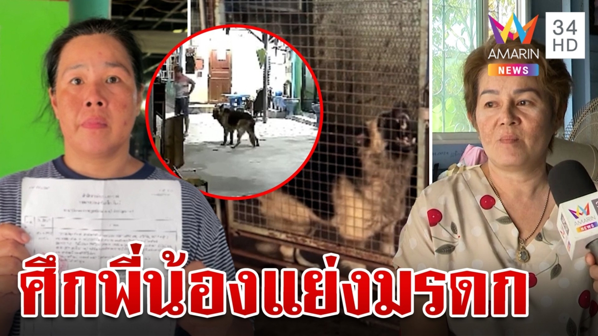 ศึกสายเลือดพี่น้องแย่งมรดก รุมทำร้ายปล่อยหมากัดแผลเหวอะ