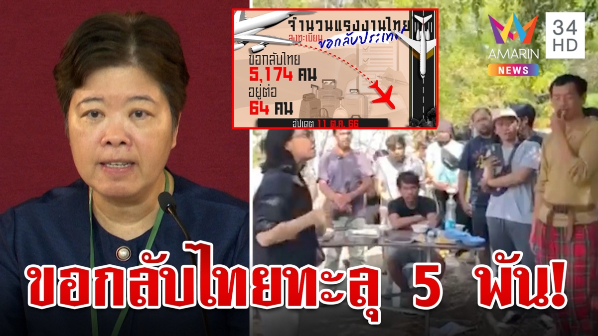 ครอบครัวนับวันรอแรงงานไทยกลับบ้านเกิด รัฐฯเร่งช่วยยอดขออพยพทะลุ 5 พัน