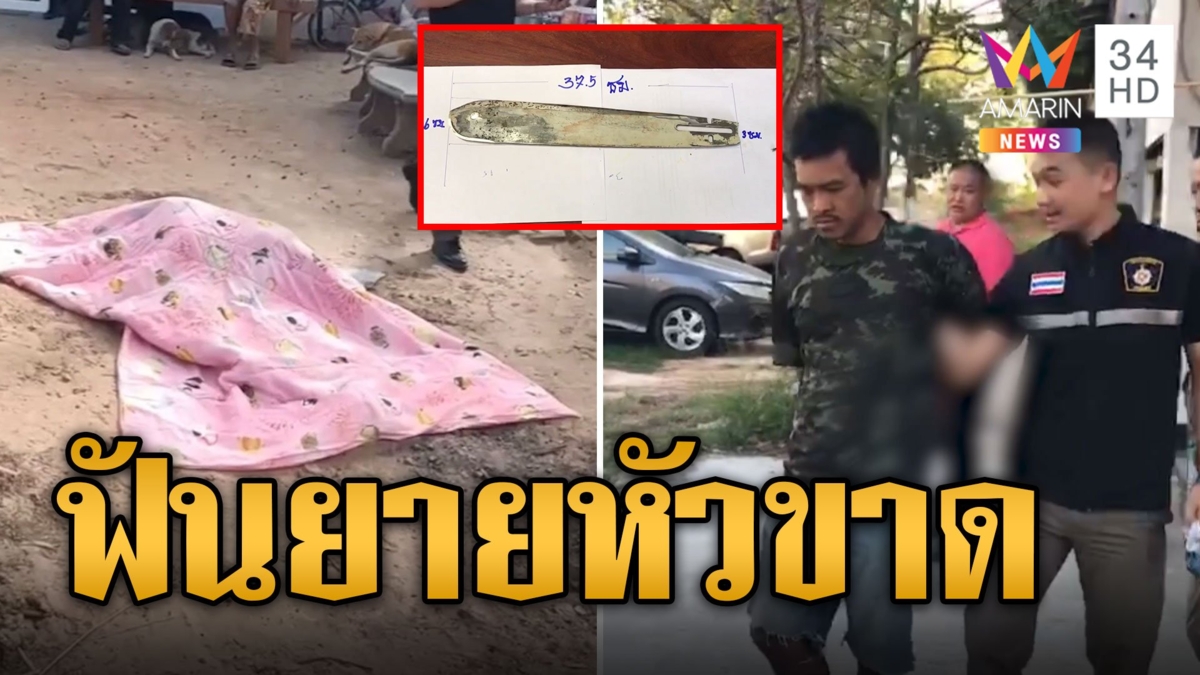 ไอ้คลั่งหลอนยาปั่นจักรยานปีนเข้าบ้าน คว้ามีดพร้าฟันคอยายหัวขาด