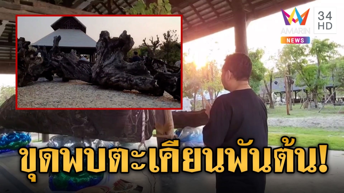 สายมูไม่พลาด! ศูนย์รวมต้นตะเคียนพันต้น ถูกขุดพบกลางสนามกอล์ฟ