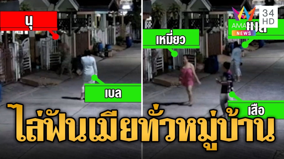 ผัวหัวร้อนไล่ฟันเมีย เพื่อนบ้านโร่ช่วยทันควัน
