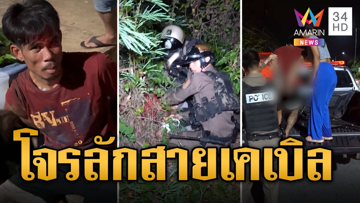 หนุ่มเสพยาแล้วคึก ชวนเพื่อนขโมยสายเคเบิล