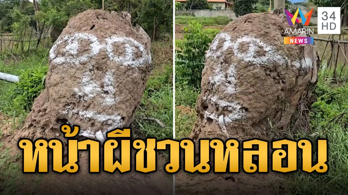 ผวายามค่ำคืน คนมือบอนพ่นสีจอมปลวกเป็นหน้าผี