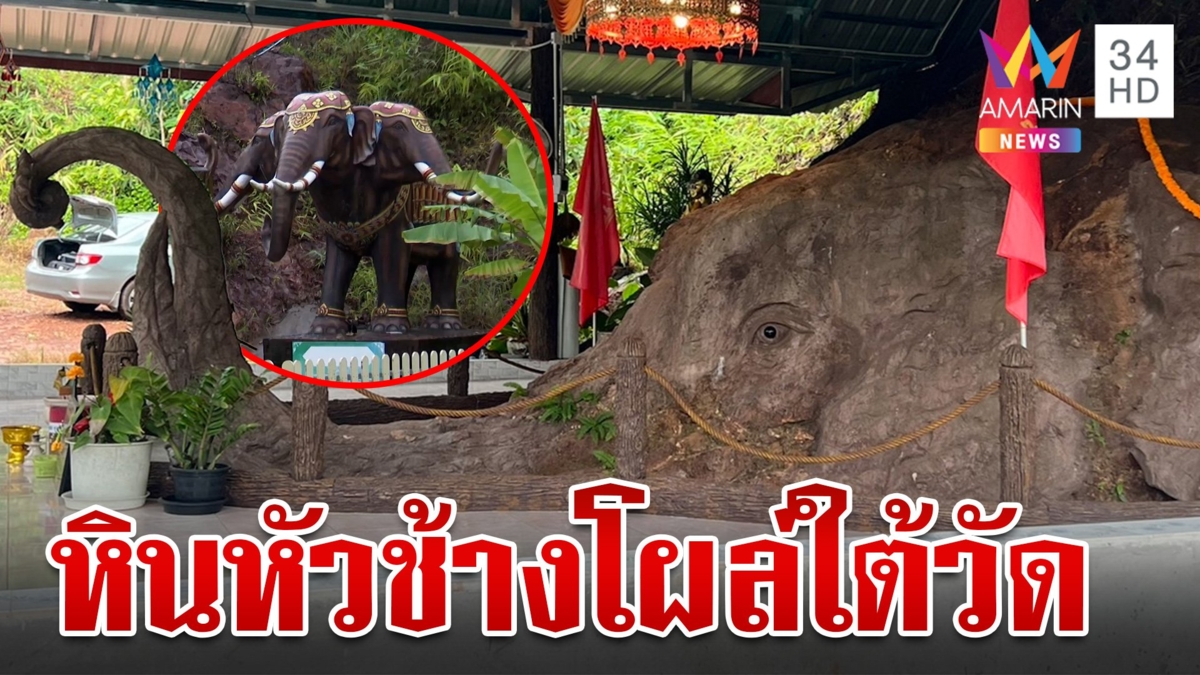 ตะลึง! ขุดพบ "หินหัวช้าง" ตกดึกเข้าเข้าฝันพระบอกเป็น "พระยาฉัททันต์"