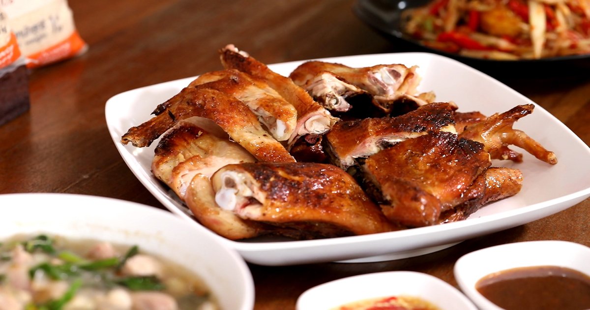 รีวิวร้านลองเดอนัว อาหารอีสานรสแซ่บ ไก่ย่างเขาสวนกวางหนังกรอบ เนื้อนุ่ม