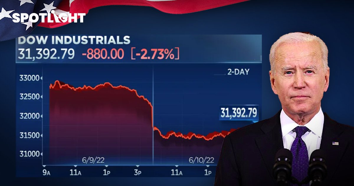 เงินเฟ้อสหรัฐพุ่งสุด 40 ปี หุ้นดิ่งเหว 880 จุด - บิตคอยน์ใกล้หลุดล้าน