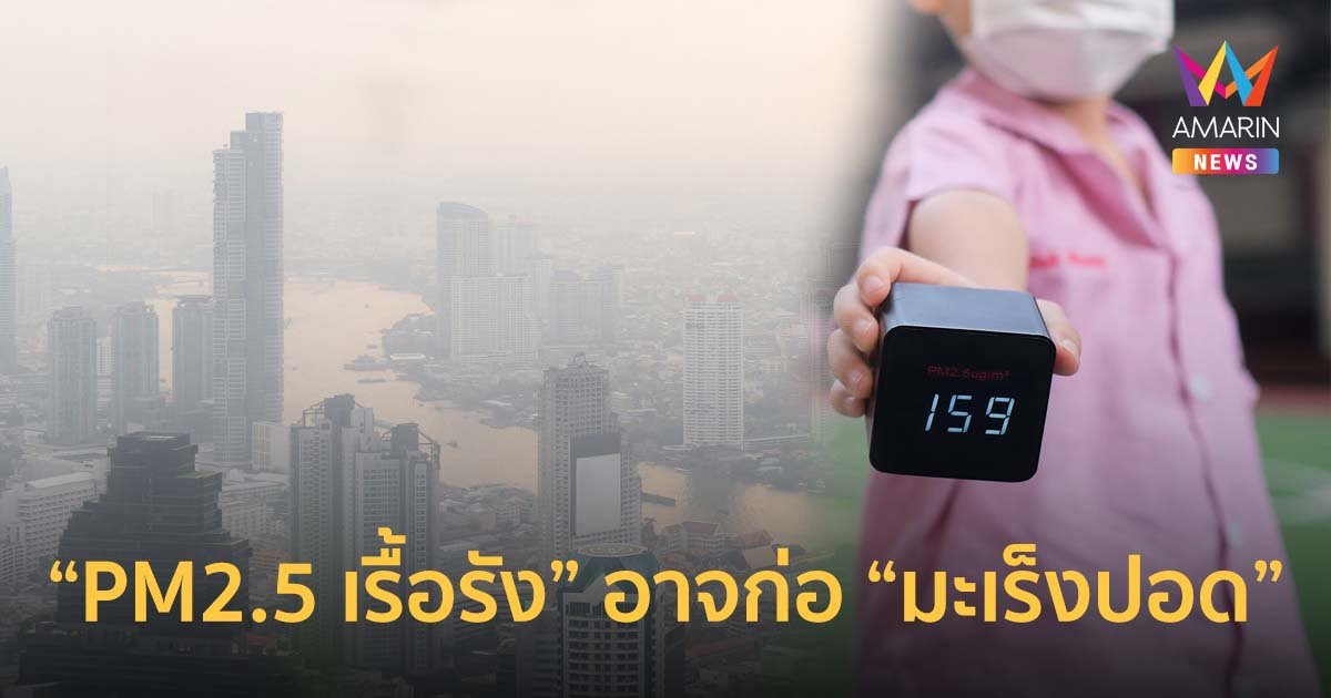 ผลกระทบจากวิกฤต "PM2.5 เรื้อรัง" ส่งผลยีนส์กลายพันธุ์ก่อ "โรคมะเร็งปอด"