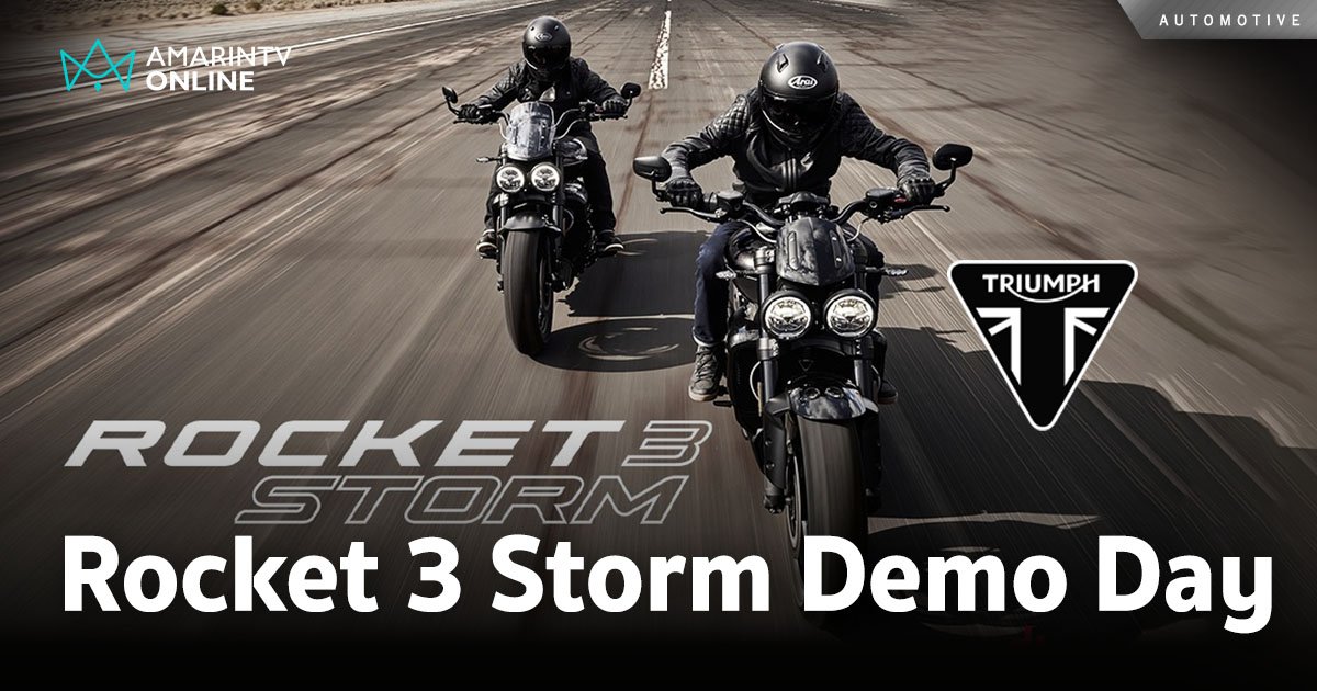 ไทรอัมพ์ จัดกิจกรรม Rocket 3 Storm Demo Day ชวนทดลองขับขี่