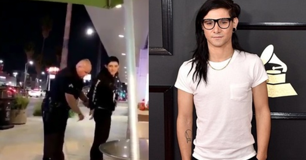 ขออภัยในบางลีลา! "สกริลเลกซ์" เจ้าพ่อสายตื๊ด โดนตำรวจสับกุญแจมือหลังเปิดเพลงเสียงดัง